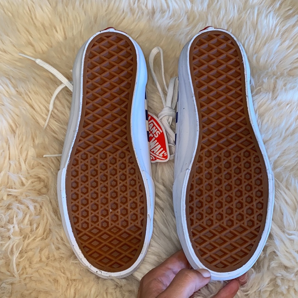 Navy checkered Vans - Picture 2 of 2